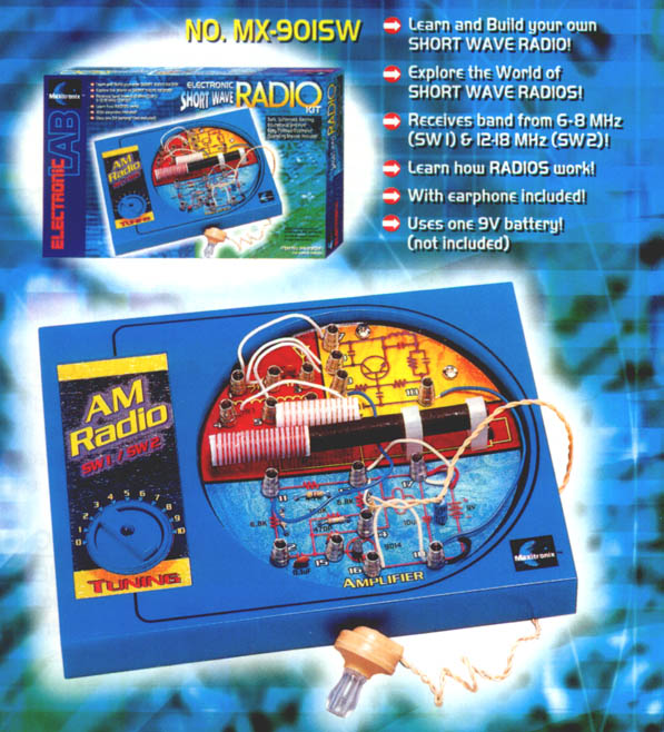 Pick up short wave radio transmitions with this great educational kit